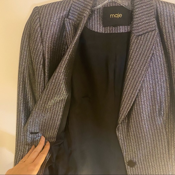 MAJE silver gorgeous blazer - Picture 14 of 15
